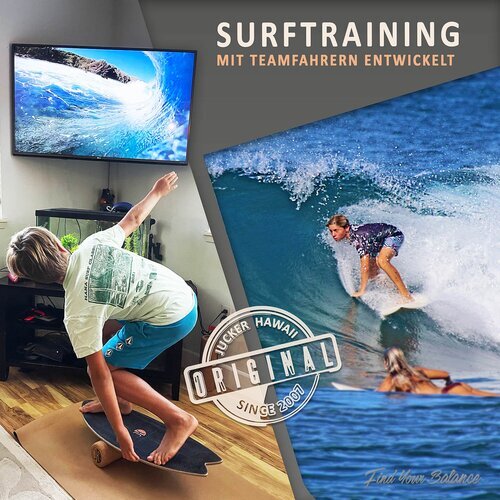 *Deal of the Year - Balance Board Set Ocean Rocker Blue*