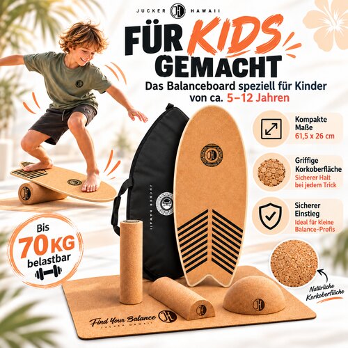 JUCKER HAWAII KEIKI WAVE &ndash; Balance Board Infantil Set XXL