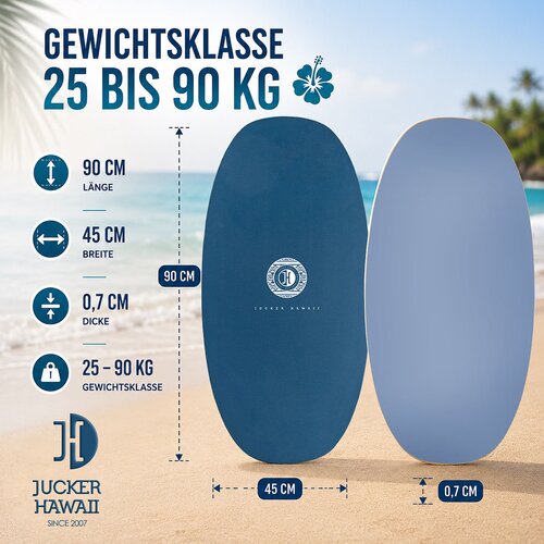 JUCKER HAWAII Skimboard KEIKI BLUE HPL