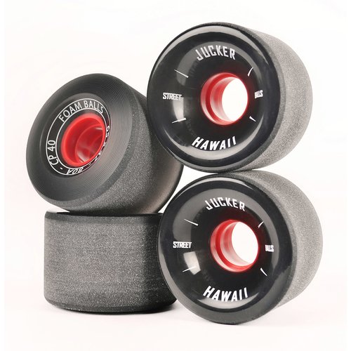 JUCKER HAWAII Longboard Skate Ruedas FOAM BALLS 65mm 80A CP40 (4er)